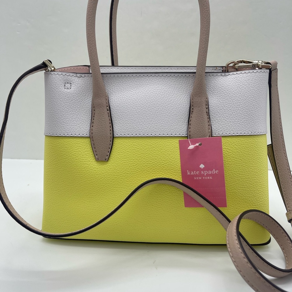 Kate Spade Eva Colorblock Small Top Zip Satchel Crossbody 
Limelight Multi 
NWT - Picture 7 of 16